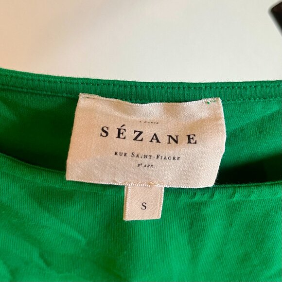 Sezane Pippa Dress, Size Small, Vert/Green, EUC - Picture 4 of 6